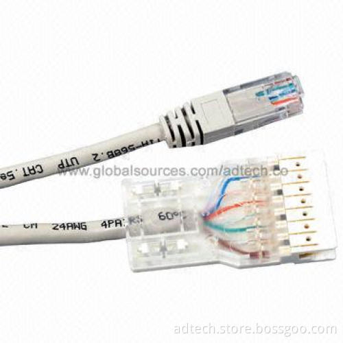 110 Patch Cord 110 Type Plug to RJ-45 8P8C Plug, 4 Pairs, Cat5e